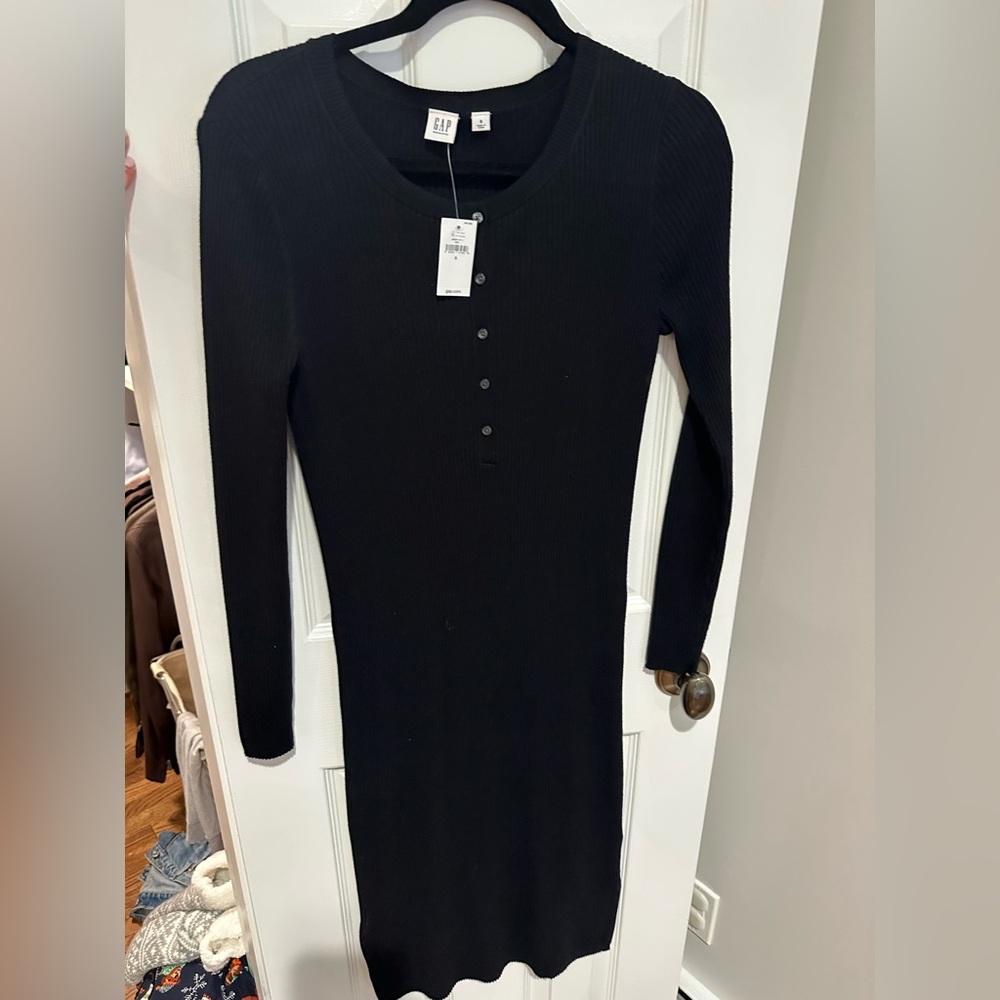 Gap Maternity Ribbed Henley Sweater Dress